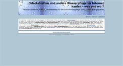 Desktop Screenshot of chlortabletten.net